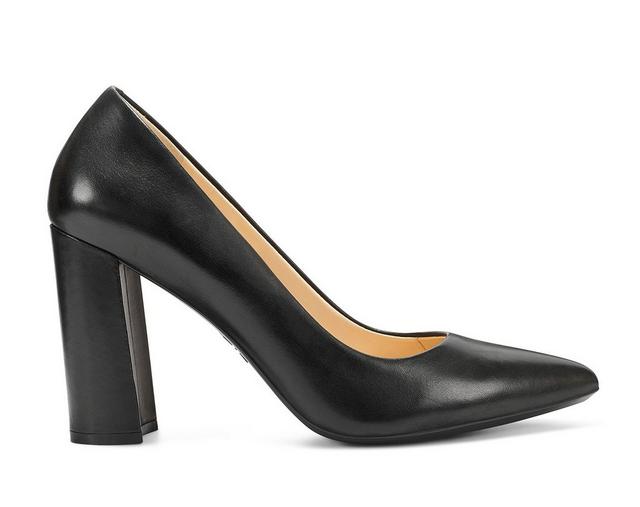 Women's Nine West Astoria 9x9 Pumps in Black Leather color