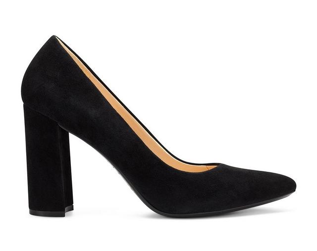 Women's Nine West Astoria 9x9 Pumps in Black Suede color