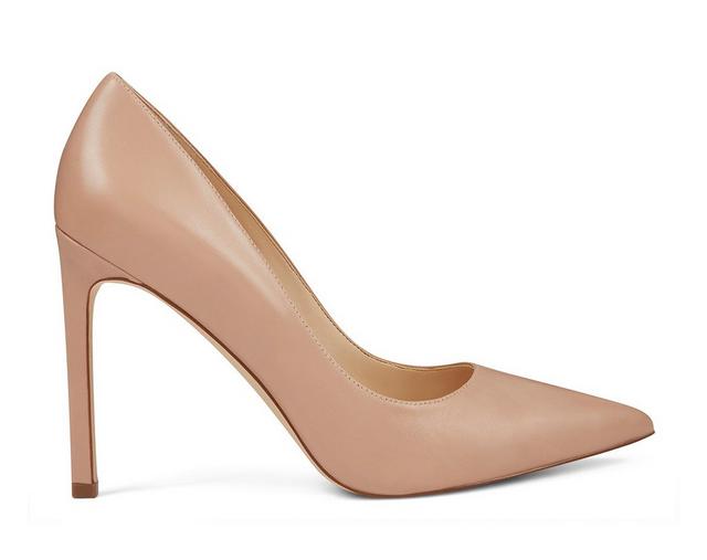 Women's Nine West Tatiana Stiletto Pumps in Nude Leather color