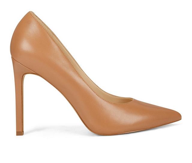 Women's Nine West Tatiana Stiletto Pumps in Light Tan color