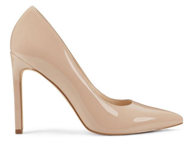 Women's Nine West Tatiana Stiletto Pumps in Taupe Patent color