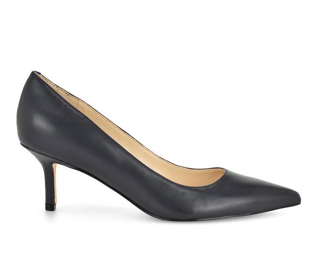 Women's Nine West Arlene Kitten Heel Pumps in Navy color
