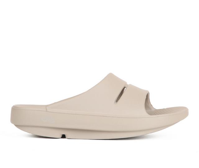 Adults' Oofos OOAHHH Slide Sandals in Nomad color