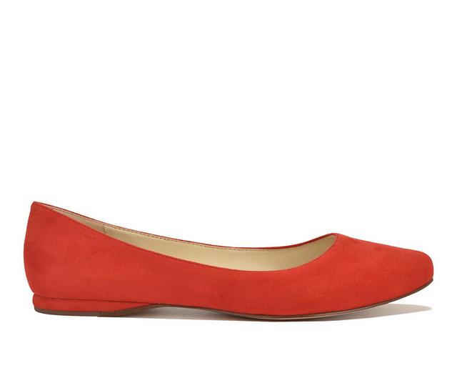 Women's Nine West Speakup Flats in Red color
