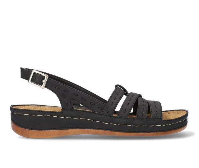 Women's Easy Street Kehlani Sandals in Black color