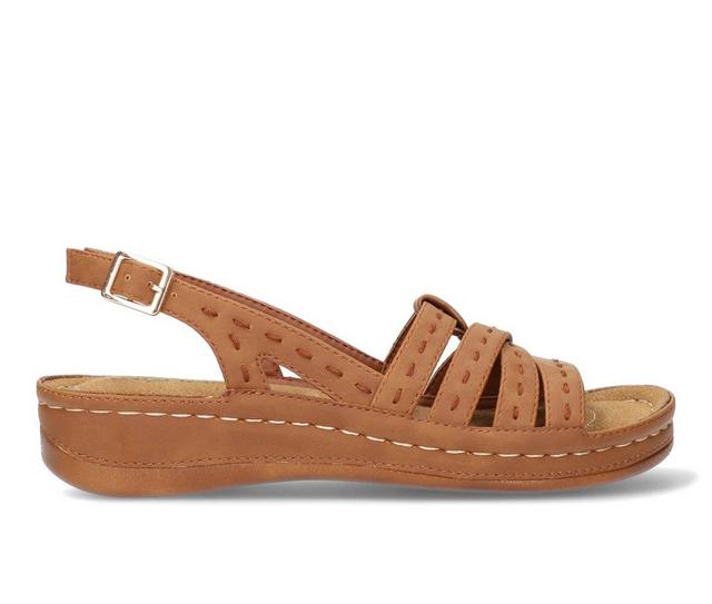 Women's Easy Street Kehlani Sandals in Tan color