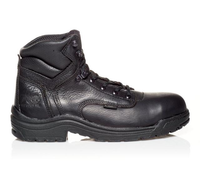 Men's Timberland Pro Titan 6in 26063 Alloy Toe Work Boots in Black color