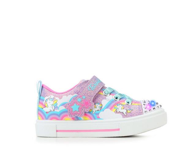 Girls' Skechers Toddler Twinkle Sparks Twinkle Toes Light-Up Sneakers in Lavender Multi color