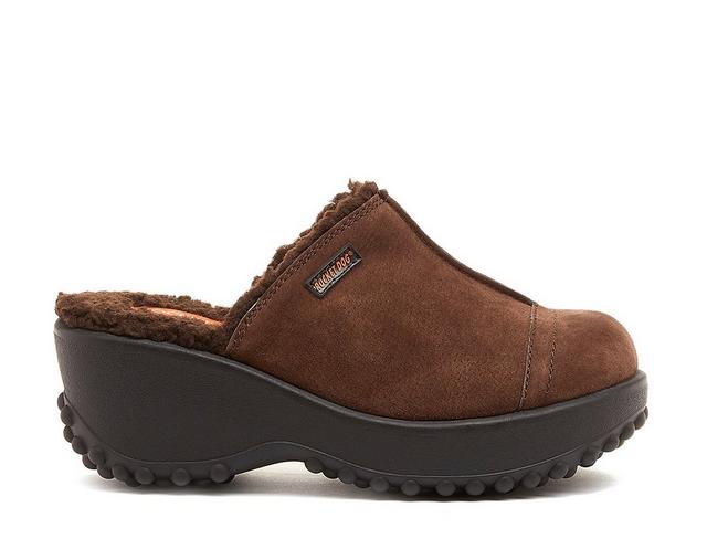 Women's Rocket Dog Fran Cozy Clogs in Chocolate color