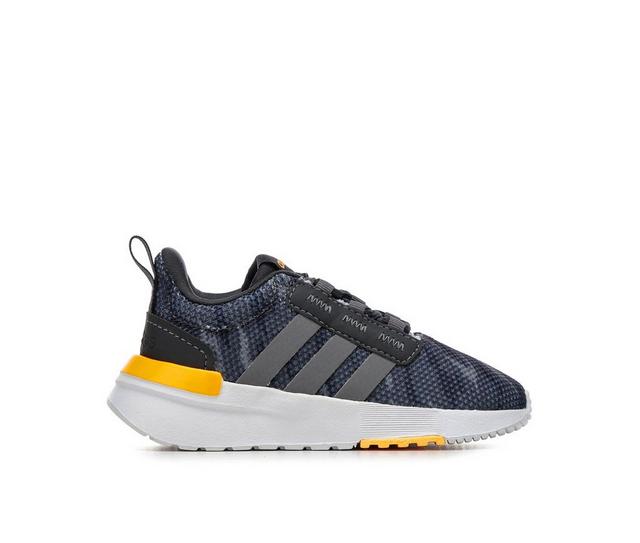 Adidas Infant & Toddler Racer TR 21 Sustainable Running Shoes in Tiger Camo/Orng color