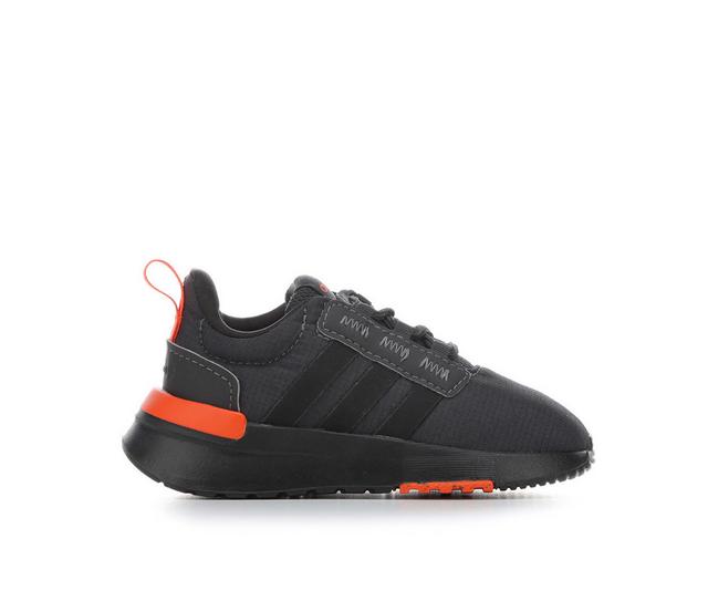 Adidas Infant & Toddler Racer TR 21 Sustainable Running Shoes in Blk/Carbon/Orng color