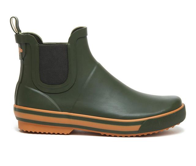 Women's Rocket Dog Rainbow Chelsea Rain Boots in Green color