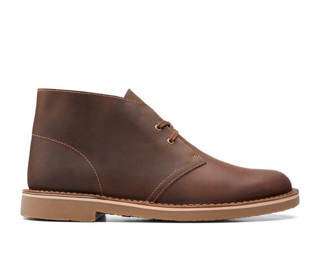Men's Clarks Bushacre 3 Chukka Boots in Beeswax Leather color