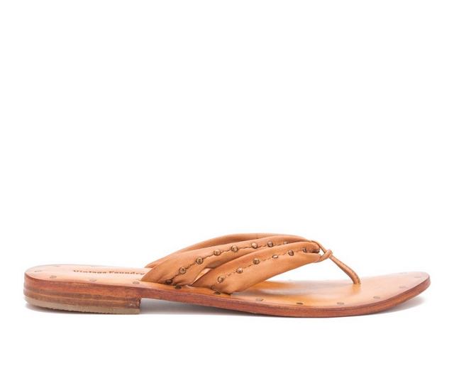 Women's Vintage Foundry Co Hera Flip-Flops in Tan color