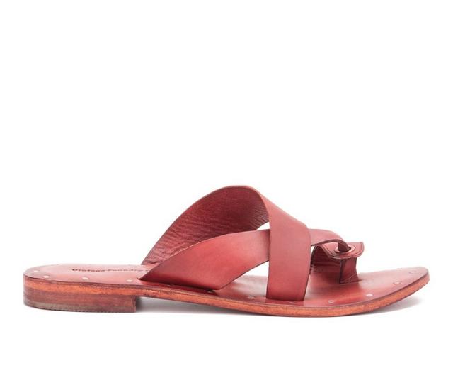 Women's Vintage Foundry Co Eleni Slide Sandals in Wine color