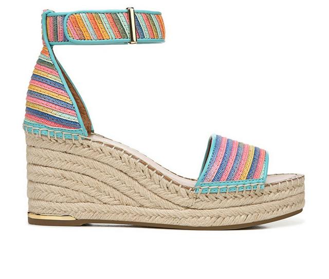 Women's Franco Sarto L-Clemens Wedge Sandals in Multi Stripe color