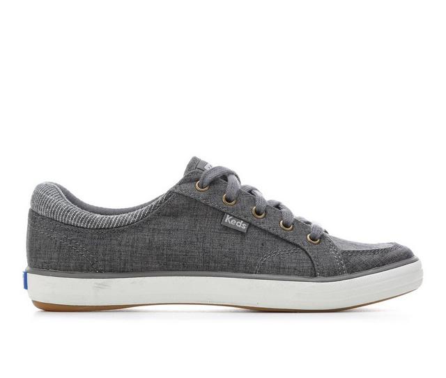 Women's Keds Center II Cotton Slub Sneakers in Grey color