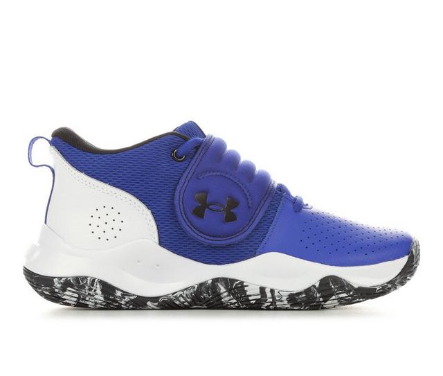 Boys' Under Armour Big Kid Zone Basketball Shoes in Royal/Wht/Blk color