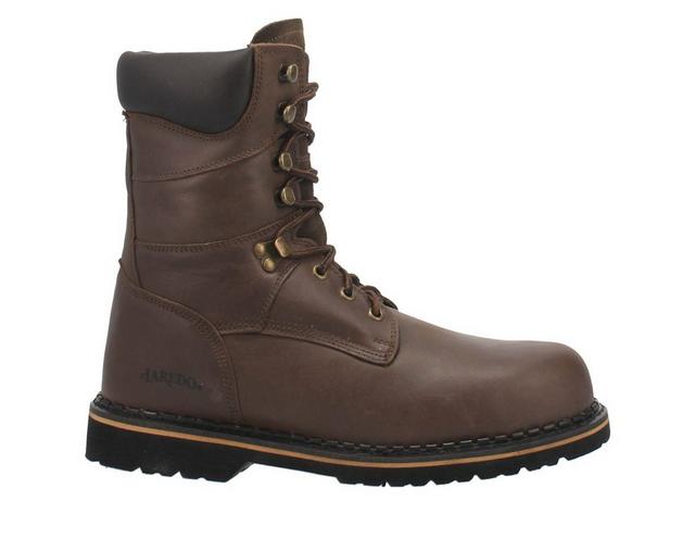 Men's Laredo Western Boots Chain Steel Toe Work Boots in Brown color