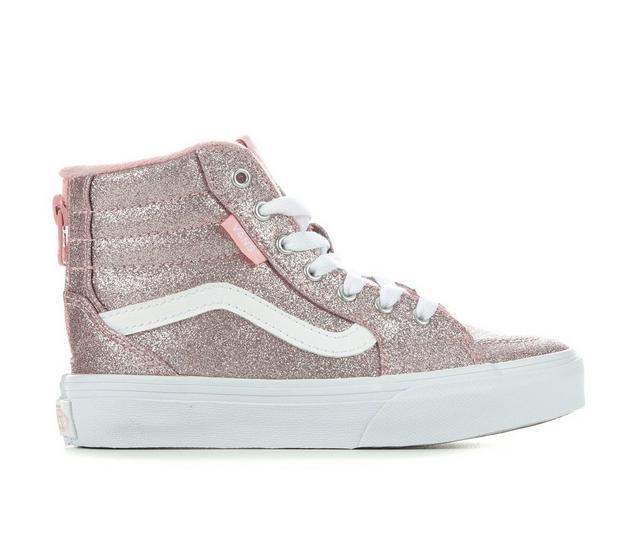 Girls' Vans Little Kid & Big Kid Filmore High-Top Sneakers in Pink Glitter color