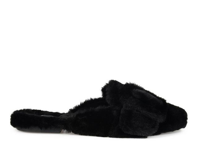 Journee Collection Eara Slippers in Black color
