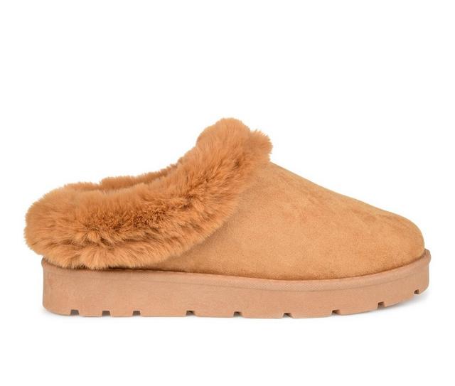 Journee Collection Whisp Slippers in Tan color