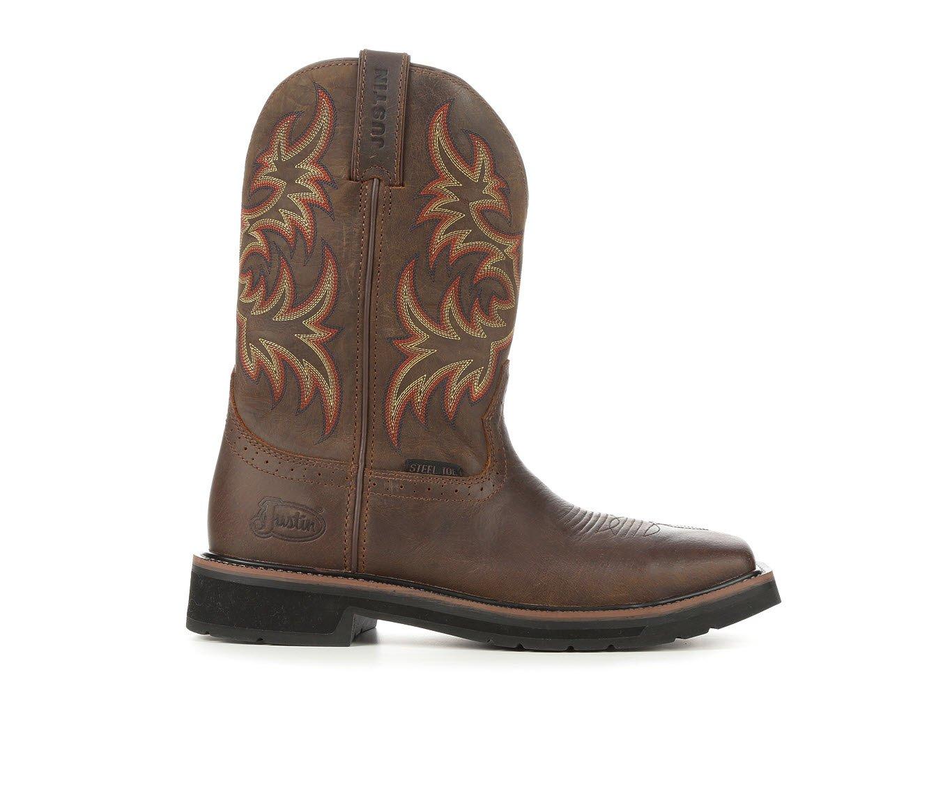 Men's Justin Boots SE 4682 Stampede Steel Toe Cowboy Boots