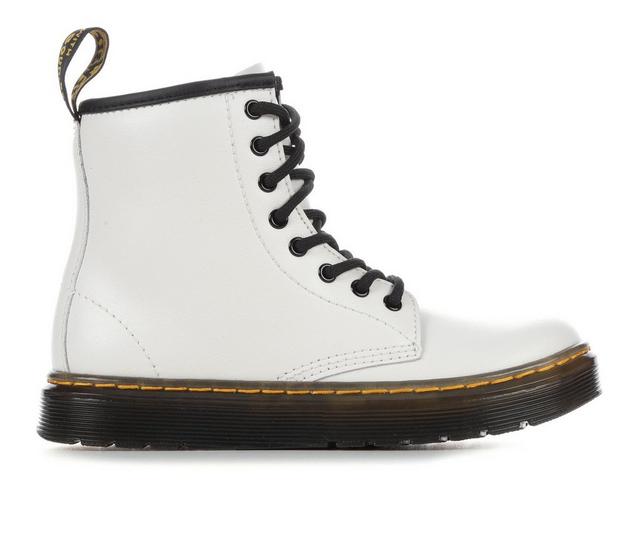 Girls' Dr. Martens Little Kid & Big Kid Zavala Jr. Combat Boots in White color