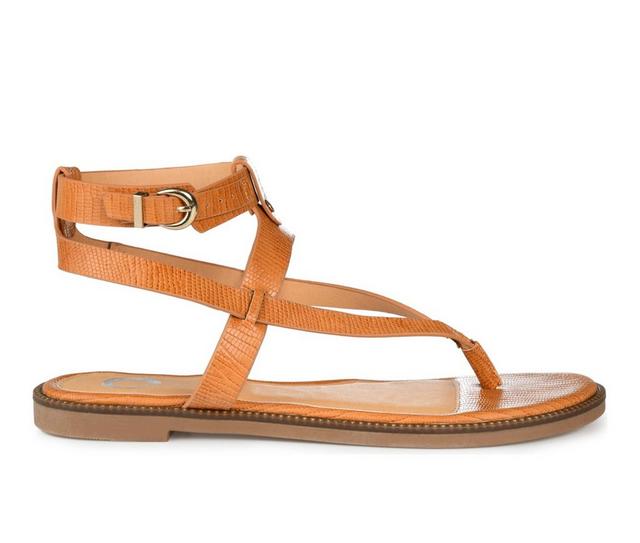 Women's Journee Collection Tangie Sandals in Tan color