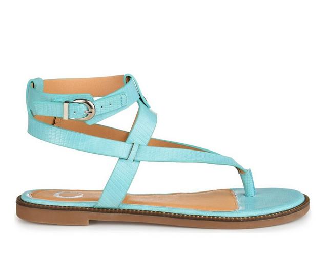 Women's Journee Collection Tangie Sandals in Blue color
