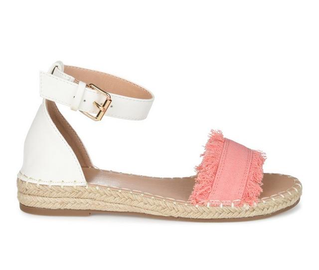 Women's Journee Collection Tristeen Espadrille Sandals in Pink color