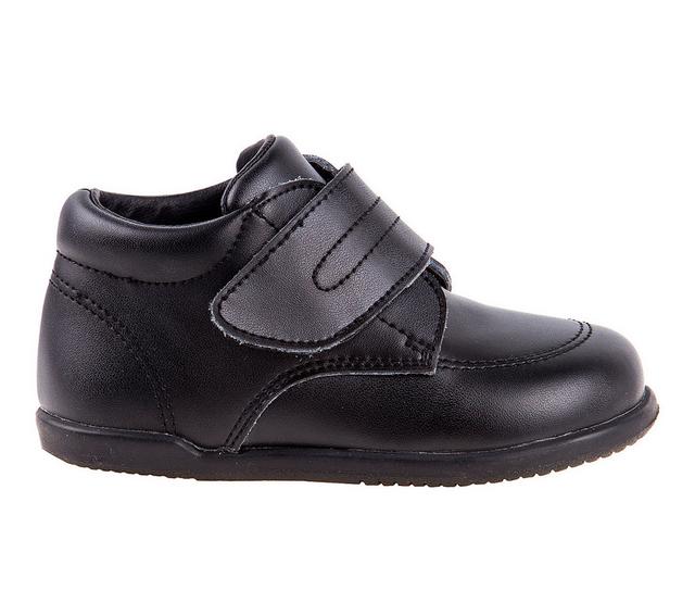 Kids' Smart Step Infant & Toddler Velcro First Walker Sneakers in Black Wide color