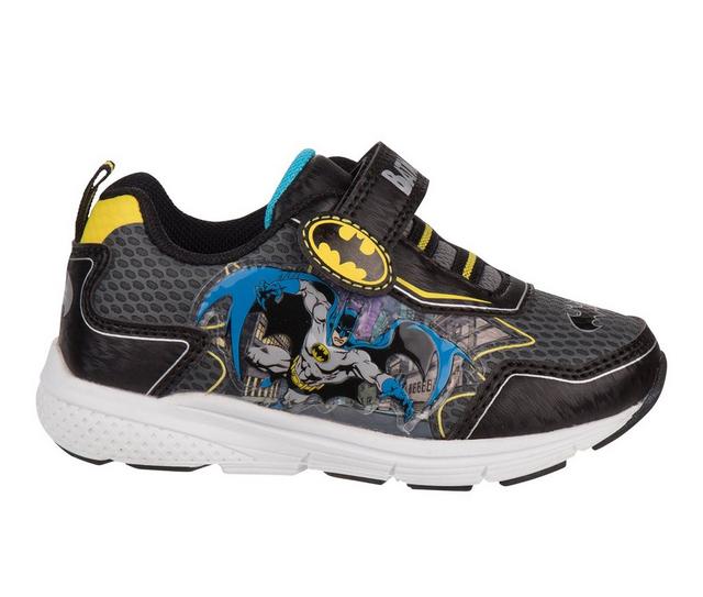 Boys' DC Comics Toddler & Little Kid Active Batboy Sneakers in Black/Yellow color