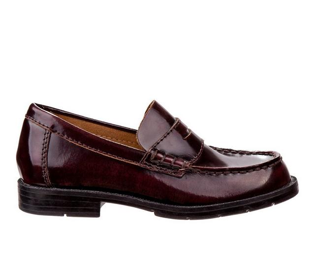 Boys' Academie Gear Toddler & Little Kid Josh Wide Width Dress Loafers in Burgundy Wide color