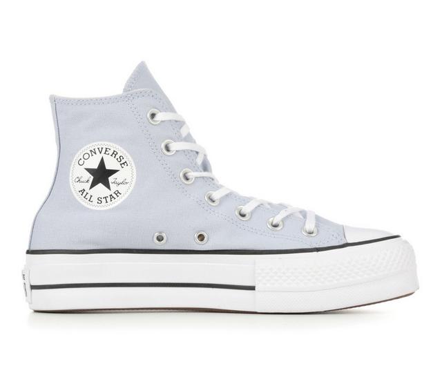 Women's Converse Chuck Taylor Seasonal Lift Hi Sustainable Platform Sneakers in Cloudy Daze color