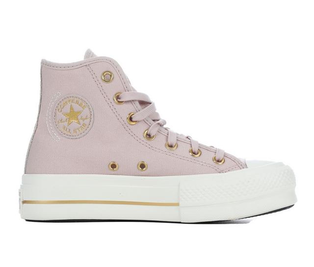 Women's Converse Chuck Taylor Seasonal Lift Hi Sustainable Platform Sneakers in Flush Stone color