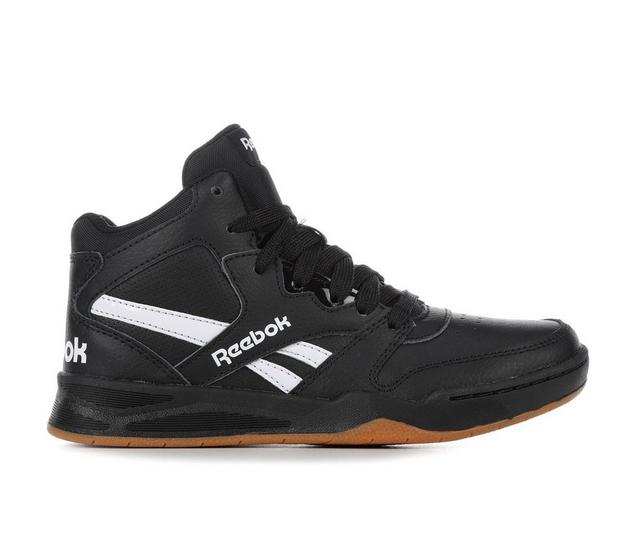 Boys' Reebok Little Kid & Big Kid BB4500 Court Basketball Sneakers in Blk/Wht/Gum color