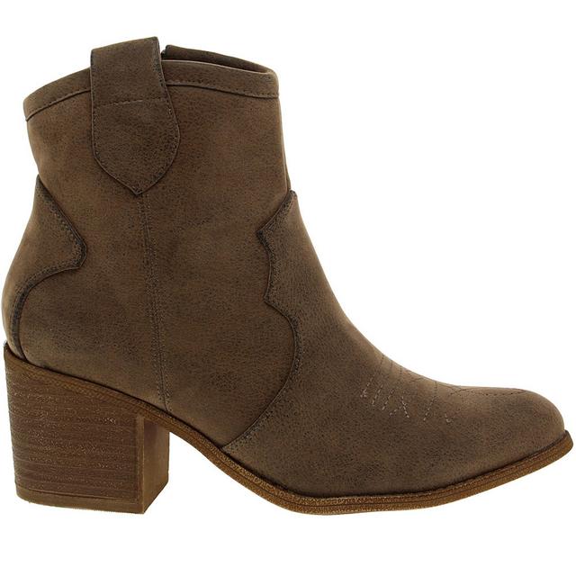 Women's Dirty Laundry Unite Western Booties in Pueblo Taupe color