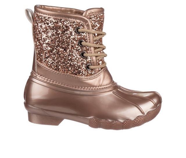 Girls' Josmo Little Kid & Big Kid Sparkle Duck Boots in Rose/Gold color