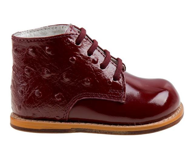 Girls' Josmo Infant & Toddler Baby First Walker Patent Boots in Burgundy Patent color
