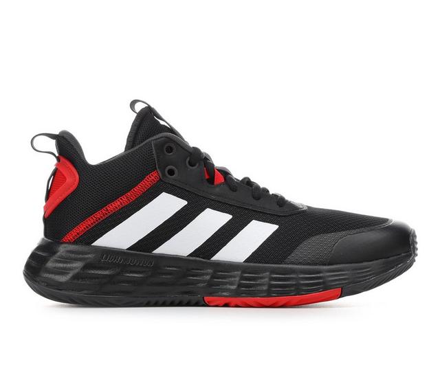 Men's Adidas Own The Game 2.0 Basketball Shoes in Black/Red/White color