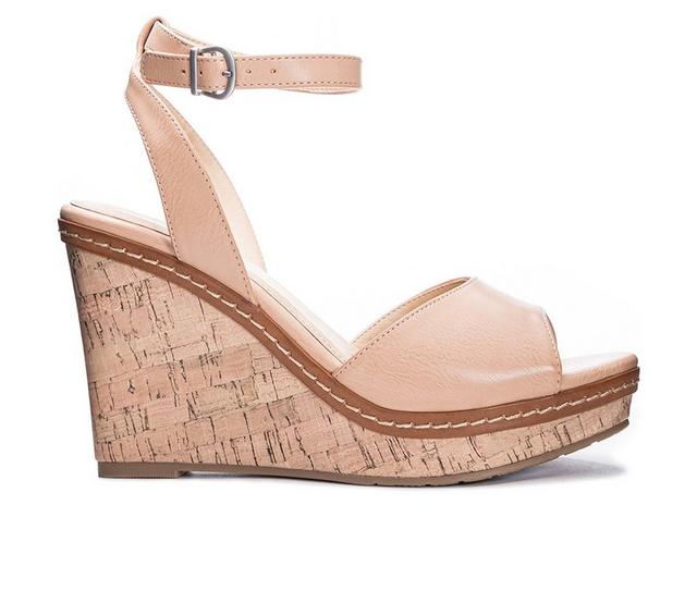 Women's CL By Laundry Booming Wedges in Dark Nude color