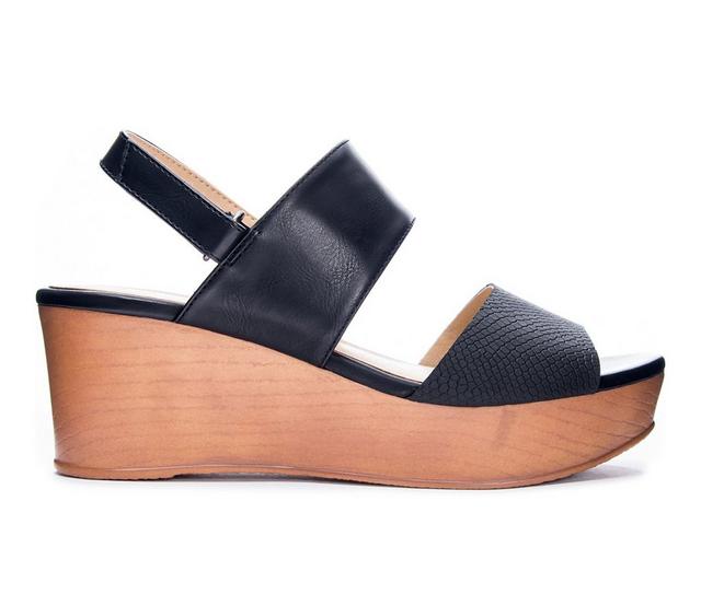 Women's CL By Laundry Christel Wedges in Black color