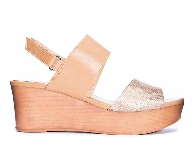 Women's CL By Laundry Christel Wedges in Rose Gold/Nude color