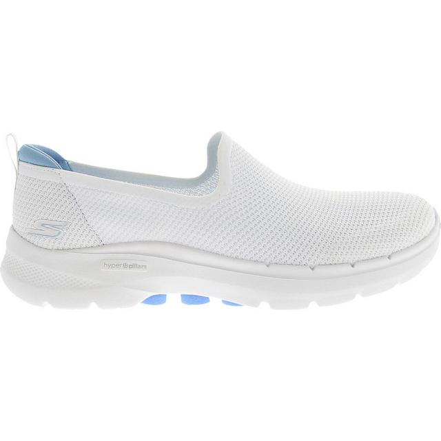 Women's Skechers Go Go Walk 6 124505 Slip-On Shoes in White Blue color