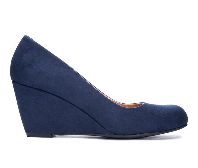 Women's CL By Laundry Nima Wedges in Navy color