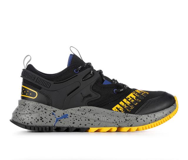 Men's Puma Pacer Future Trail Running Shoes in Blck/Gry/Yellow color