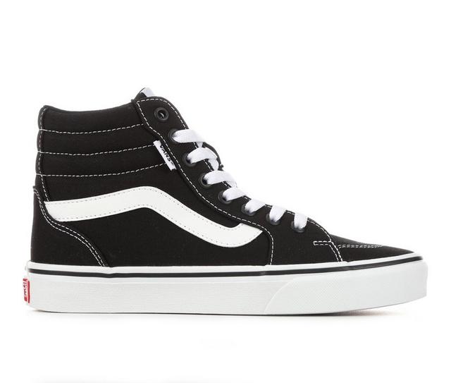 Women's Vans Filmore High-Top Skate Shoes in Black/White color