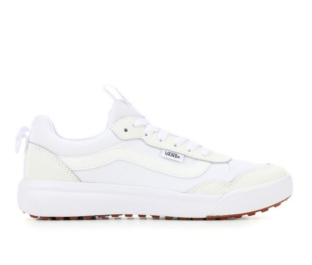 Women's Vans Range EXP Skate Shoes in White/White color