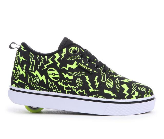 Boys' Heelys Little Kid & Big Kid Pro 20 Print Skate Sneakers in Black/Ylw/Glow color